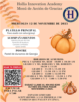 Thanksgiving dinner in Spanish